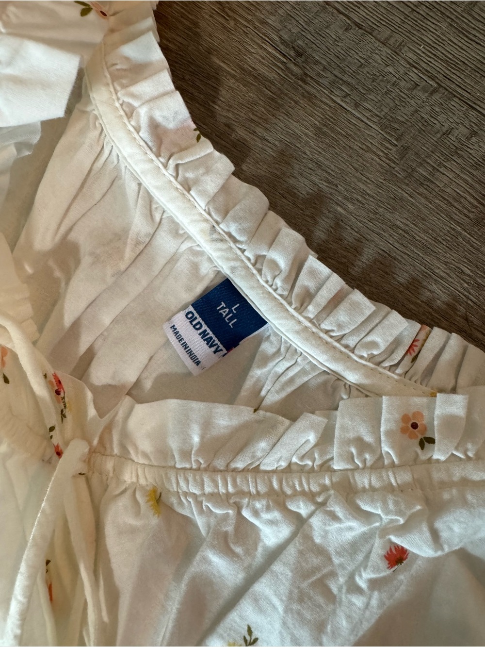 Old Navy White Floral Tie-Shoulder Sundress - Picture 4 of 4